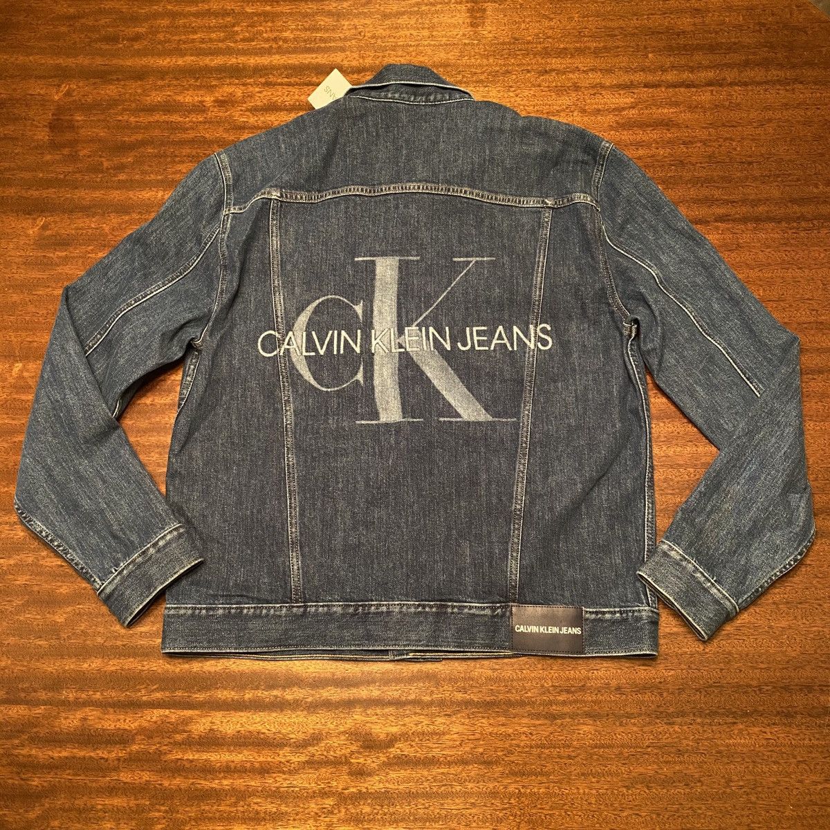 Calvin Klein Brand NWT Calvin Klein CK Logo Denim Jacket Size US L / EU 52-54 / 3 - 1 Thumbnail