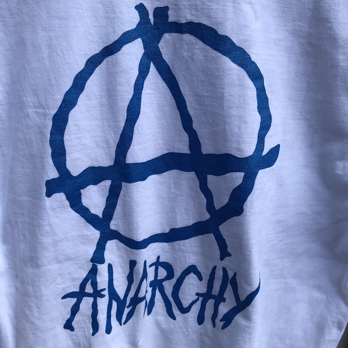Vintage Vintage ANARCHY logo tee punk Size US S / EU 44-46 / 1 - 4 Thumbnail