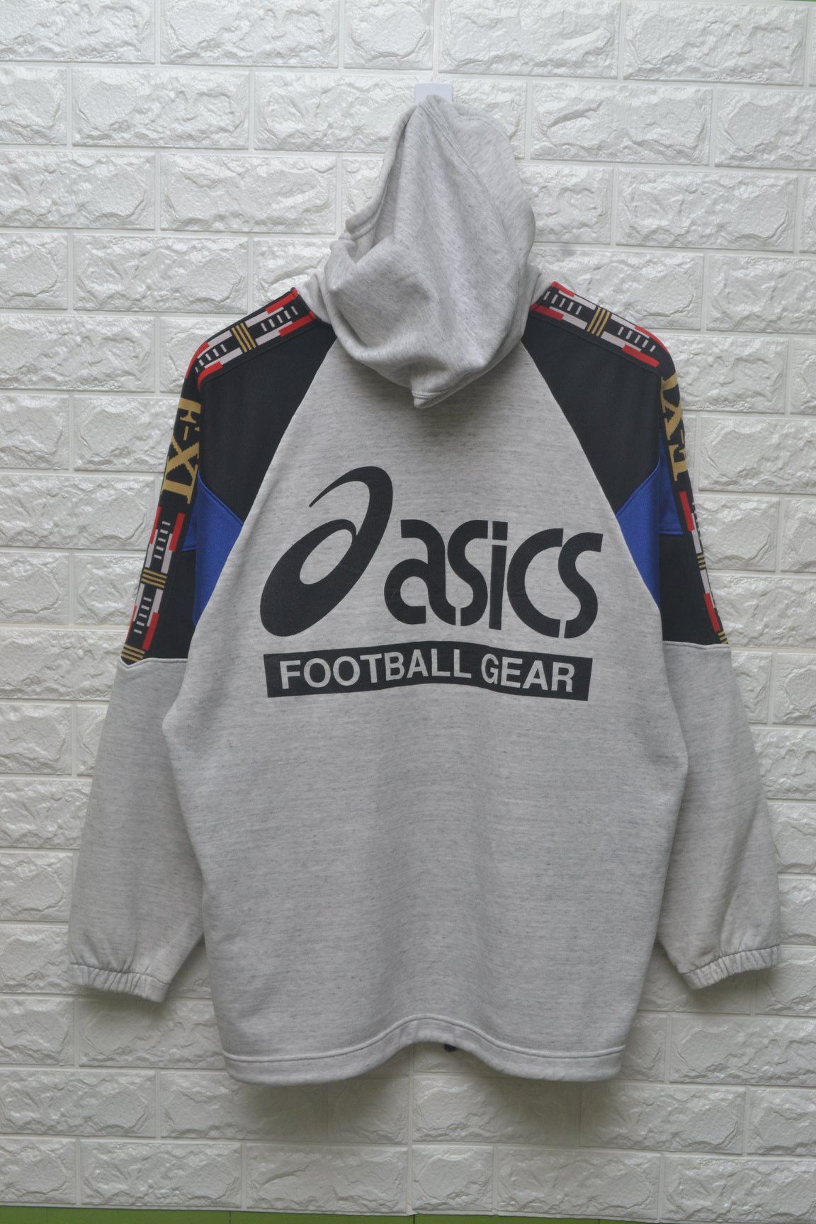Asics Football Gear 90s big logo hoodie japan sweater
