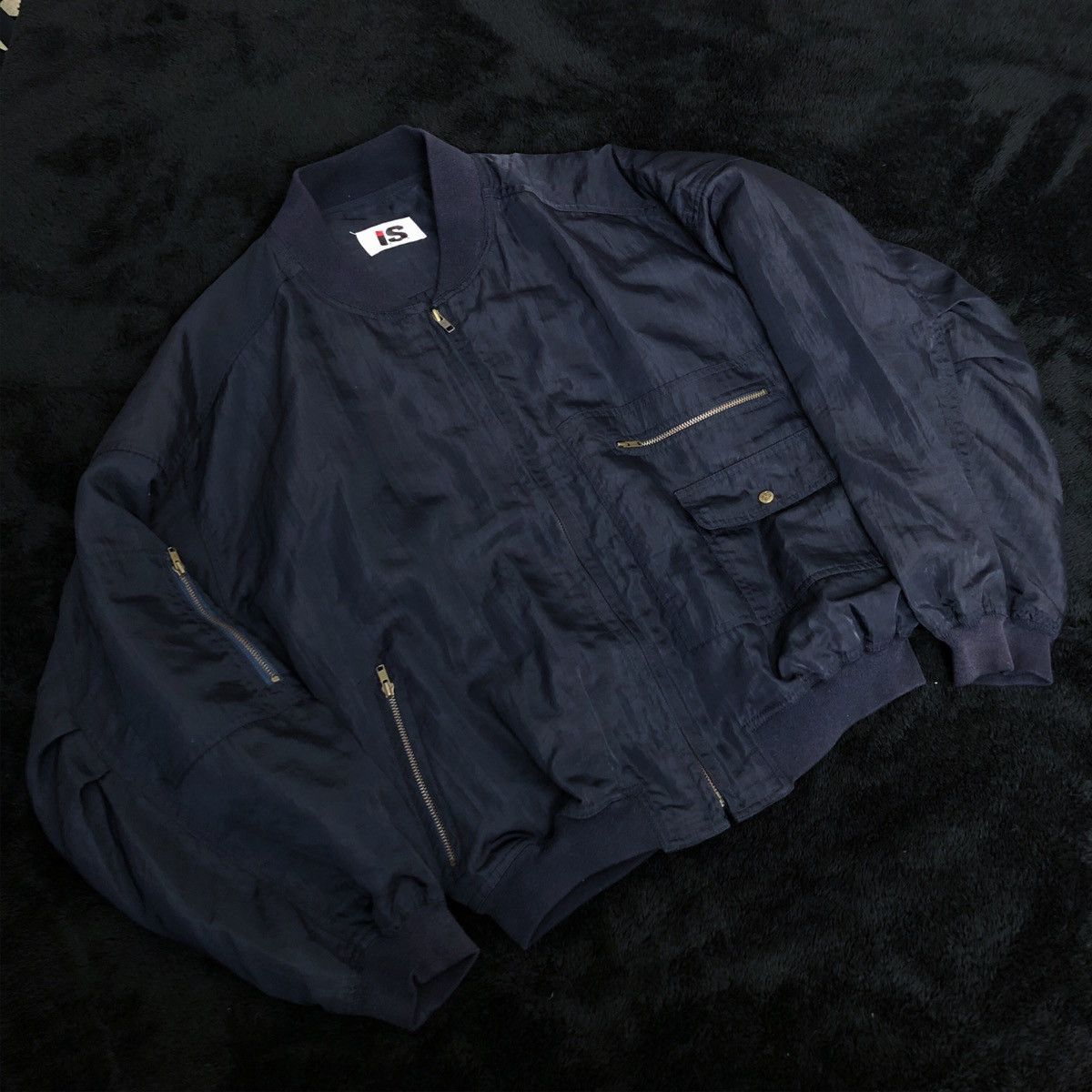 Issey Miyake Sport 80s Bomber jacket Navy