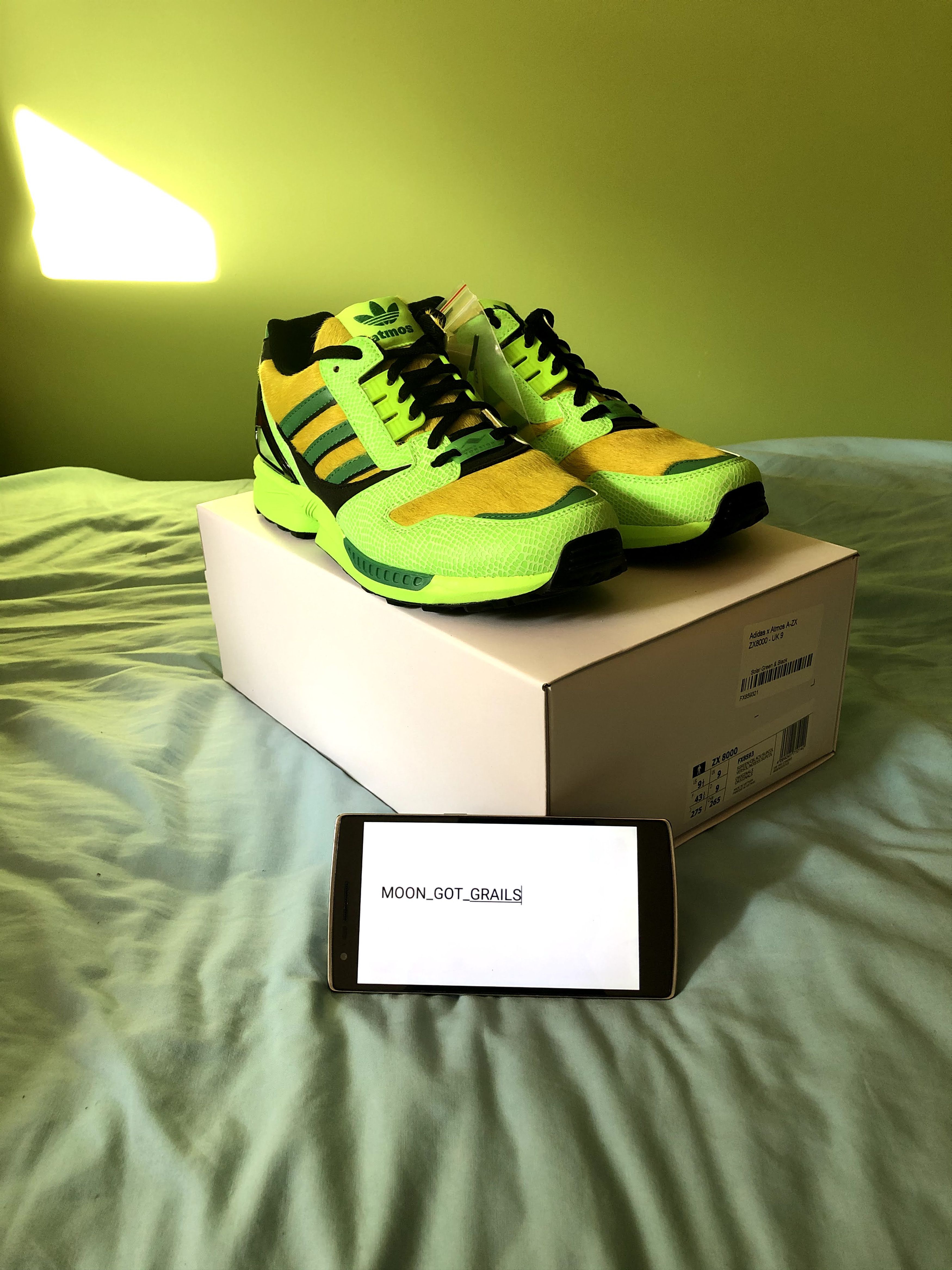 Adidas US 12 atmos × adidas Originals ZX 8000 G-SNK EQT