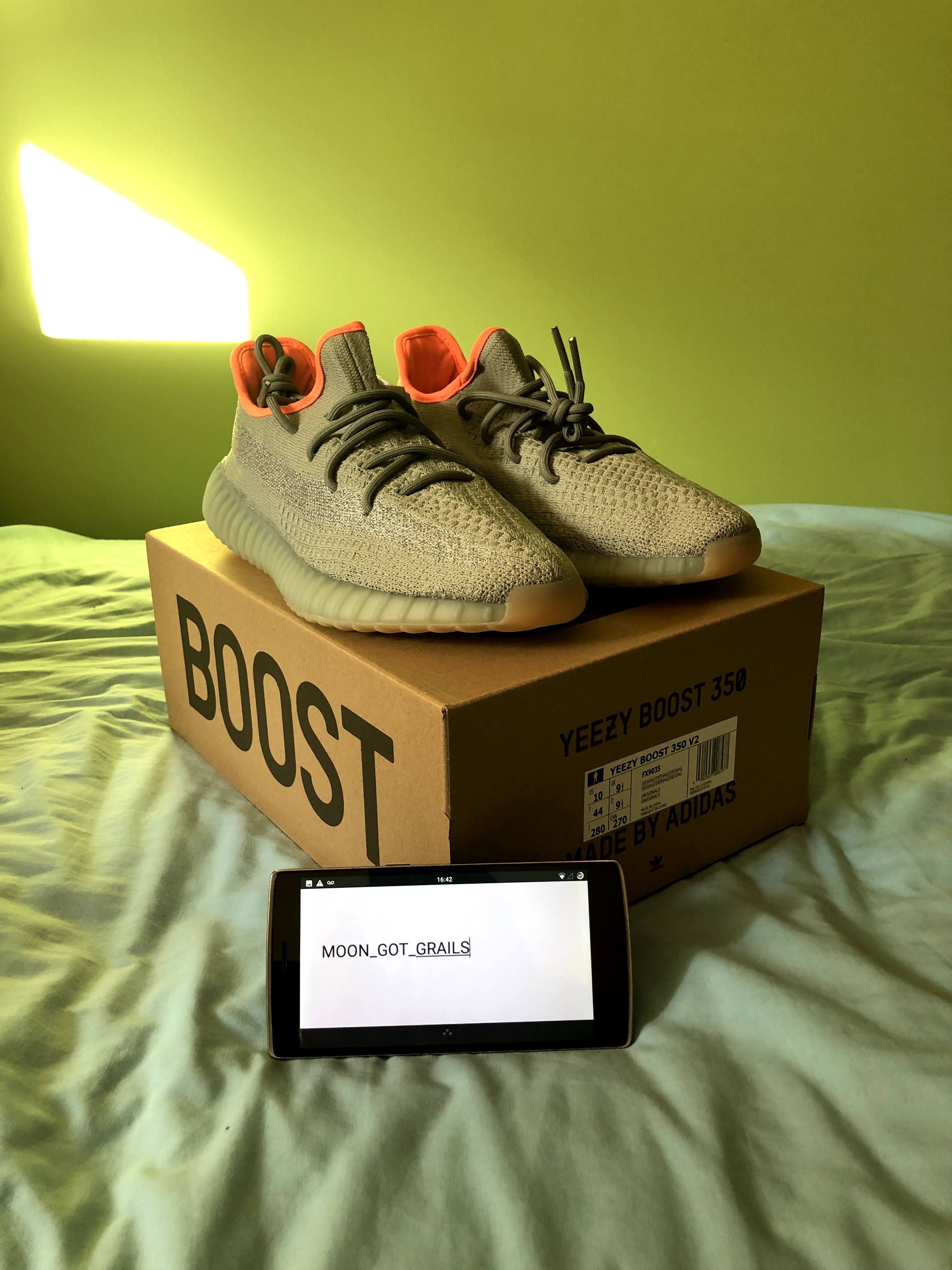 Yeezy Boost 350 V2 Desert Sage UK US 10