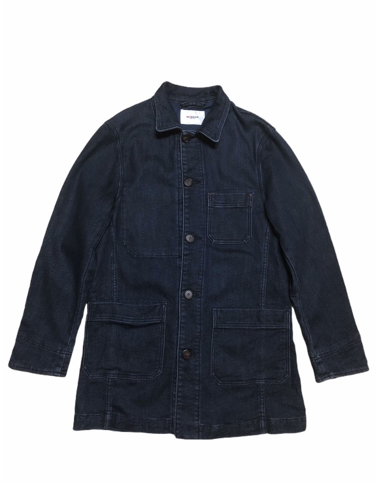 Indigo × Morgan Homme Indigo Dyed Jacket Morgan Homme Size US M / EU 48-50 / 2 - 1 Thumbnail