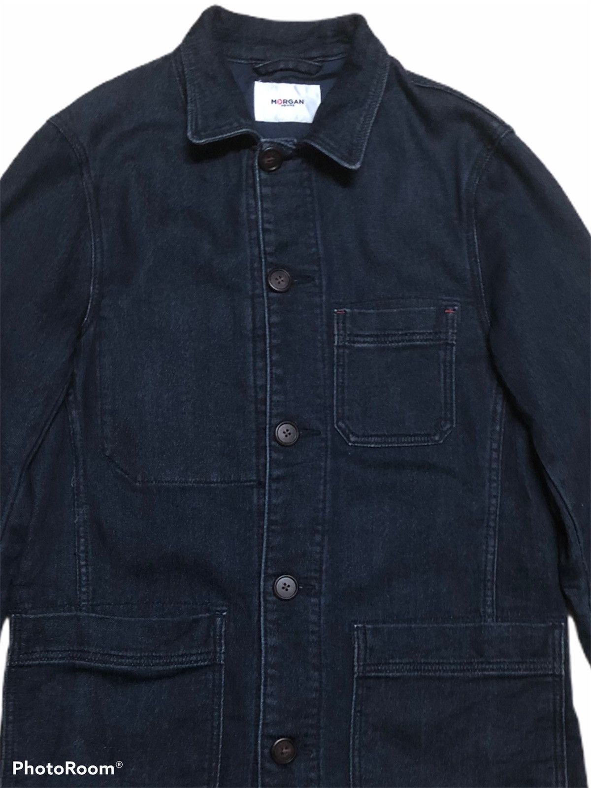 Indigo × Morgan Homme Indigo Dyed Jacket Morgan Homme Size US M / EU 48-50 / 2 - 2 Thumbnail