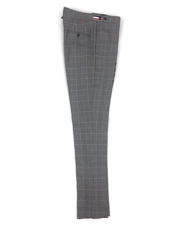 Thom Browne 4-bar prince of Wales heavy wool trousers size 2 Size 38L - 8 Thumbnail