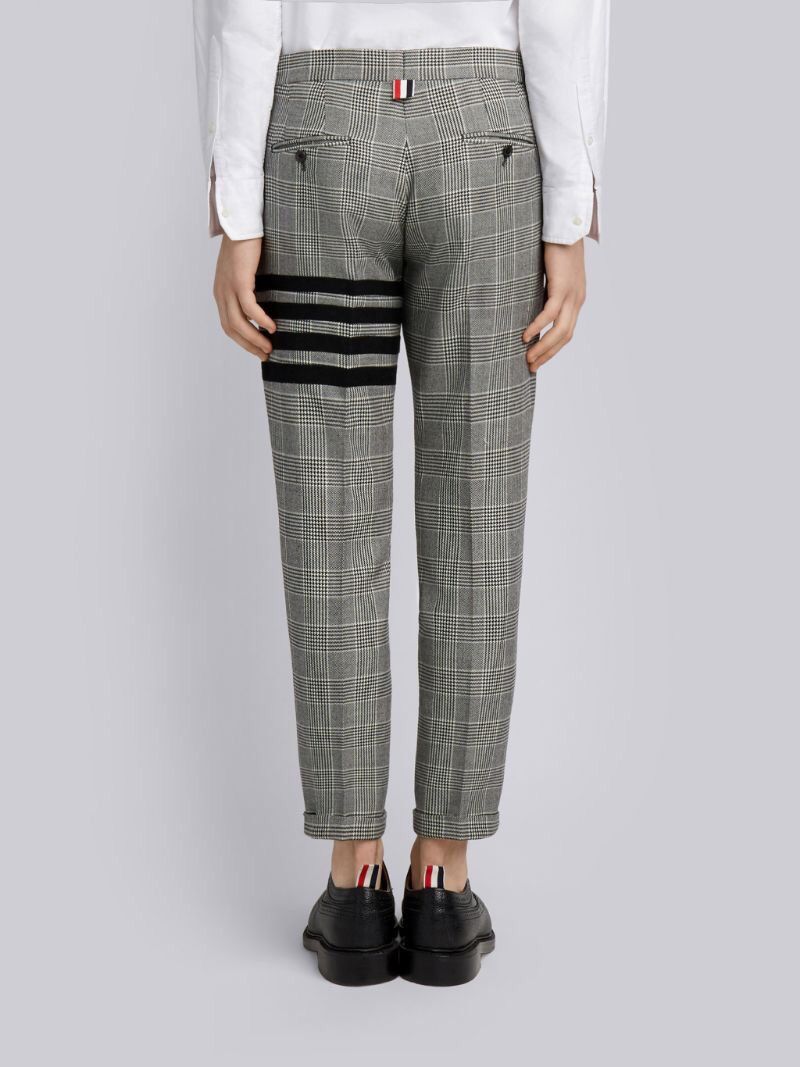 Thom Browne 4-bar prince of Wales heavy wool trousers size 2 Size 38L - 3 Thumbnail