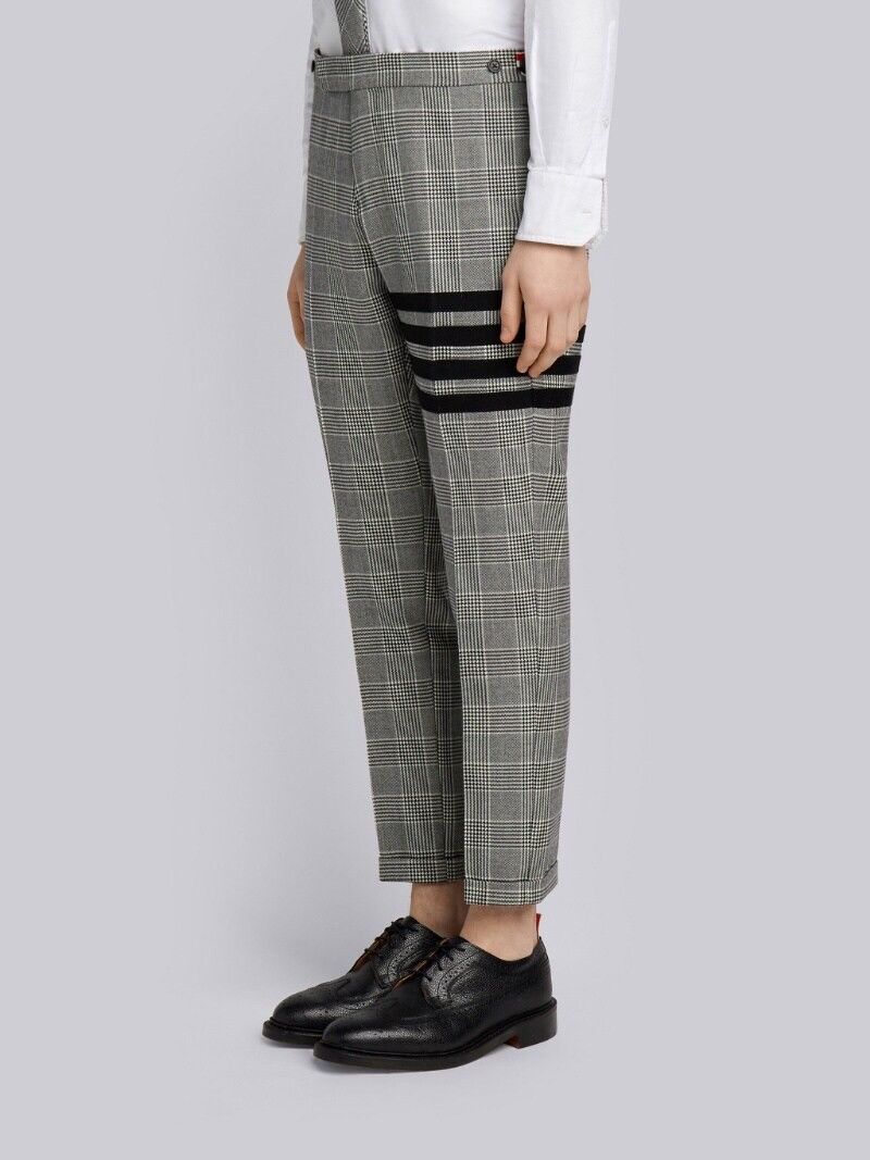 Thom Browne 4-bar prince of Wales heavy wool trousers size 2 Size 38L - 2 Thumbnail