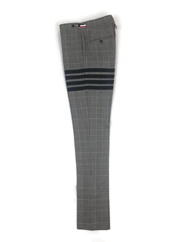 Thom Browne 4-bar prince of Wales heavy wool trousers size 2 Size 38L - 7 Thumbnail
