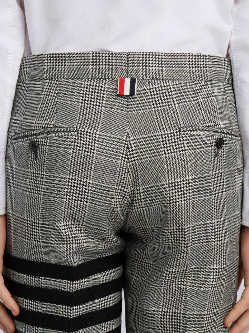 Thom Browne 4-bar prince of Wales heavy wool trousers size 2 Size 38L - 5 Thumbnail