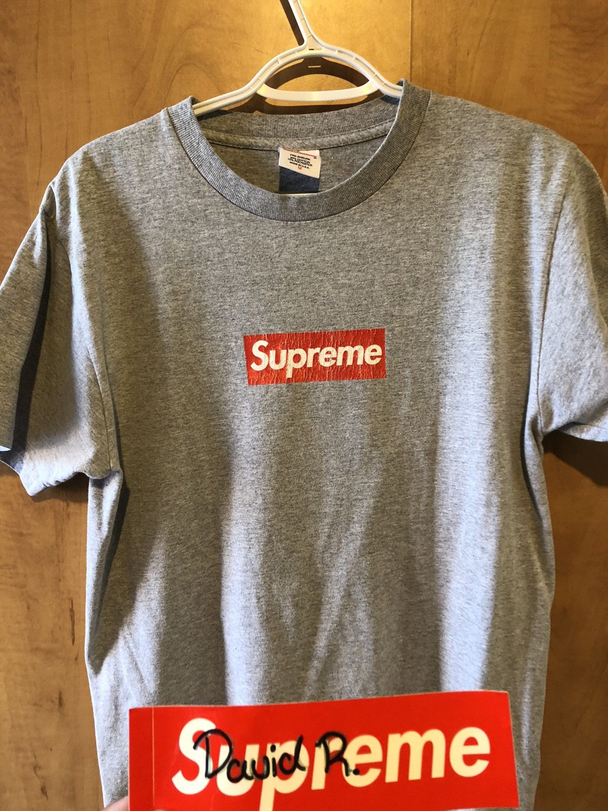 Supreme 20th Anniversary Box Logo Tee Grey