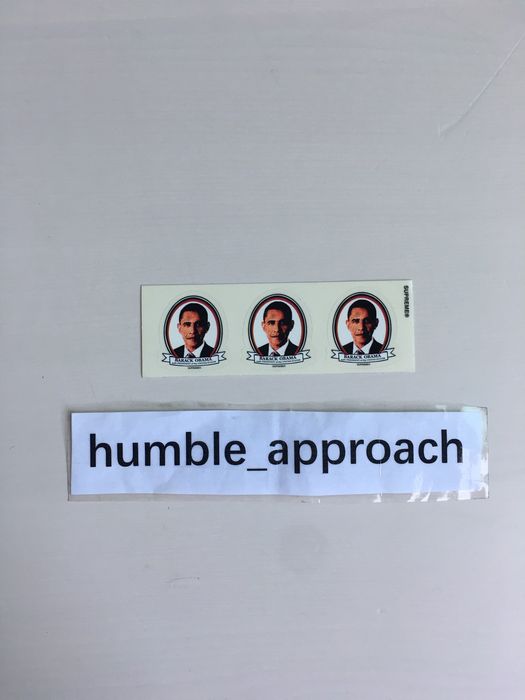 Supreme Supreme Obama Sticker Grailed