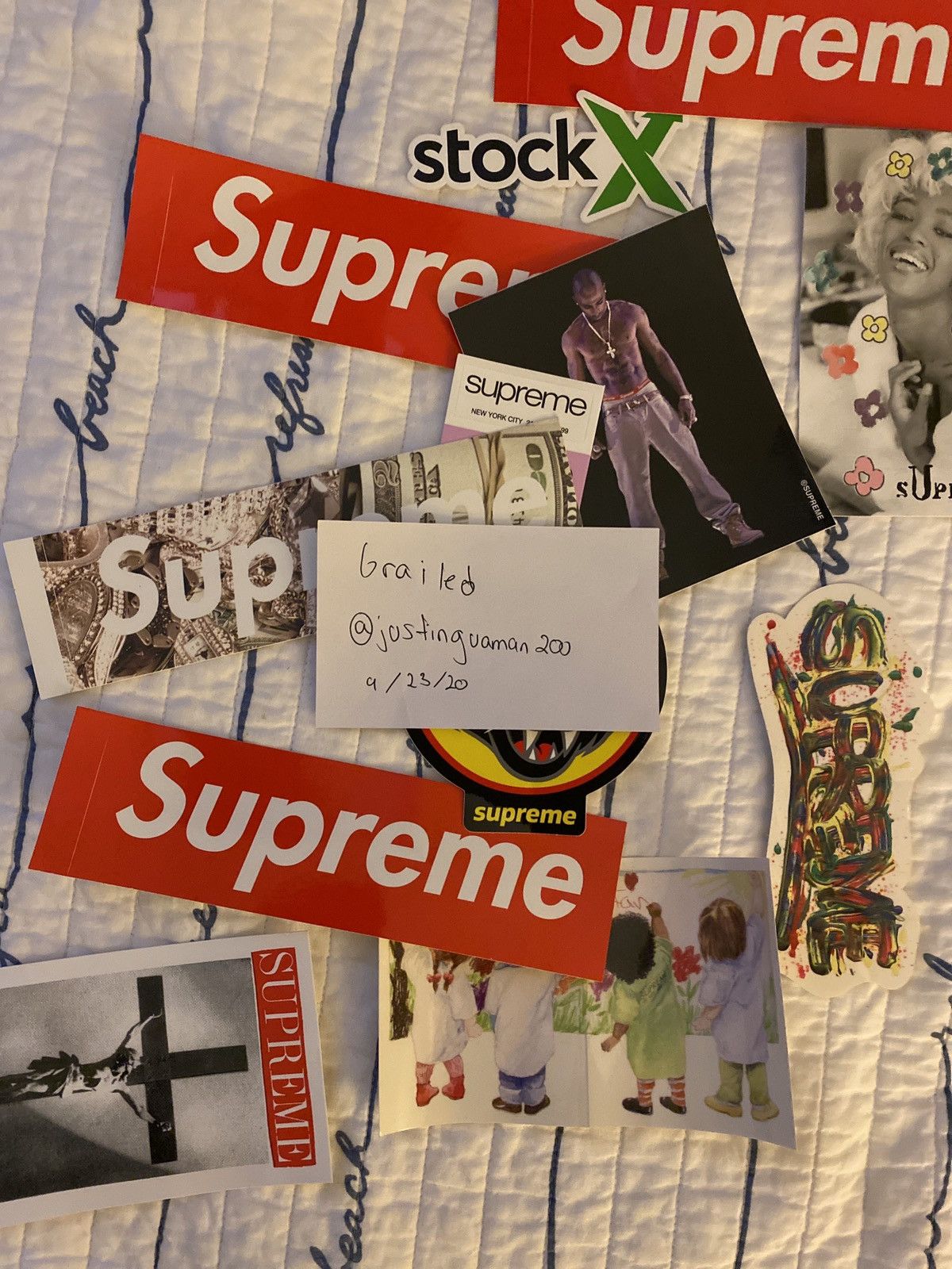 Supreme 20 sticker lot store