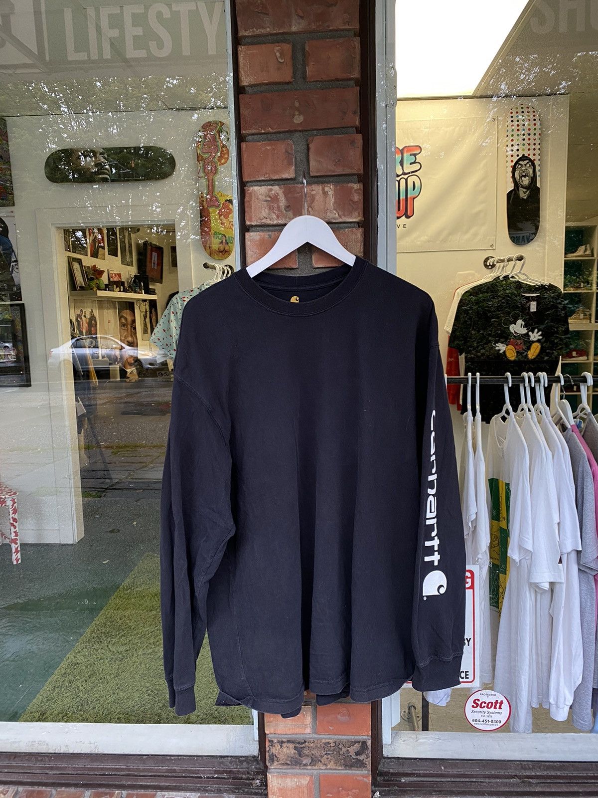 Carhartt × Vintage Carhartt Sun Faded Longsleeve Logo Spellout Workwear Travis Size US XL / EU 56 / 4 - 1 Thumbnail