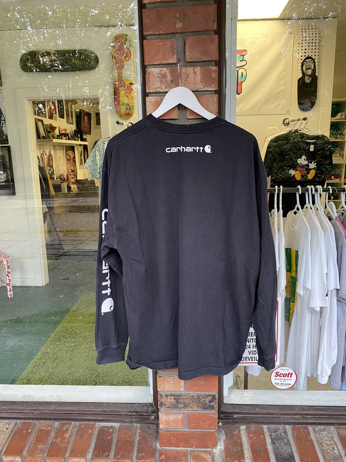Carhartt × Vintage Carhartt Sun Faded Longsleeve Logo Spellout Workwear Travis Size US XL / EU 56 / 4 - 2 Thumbnail