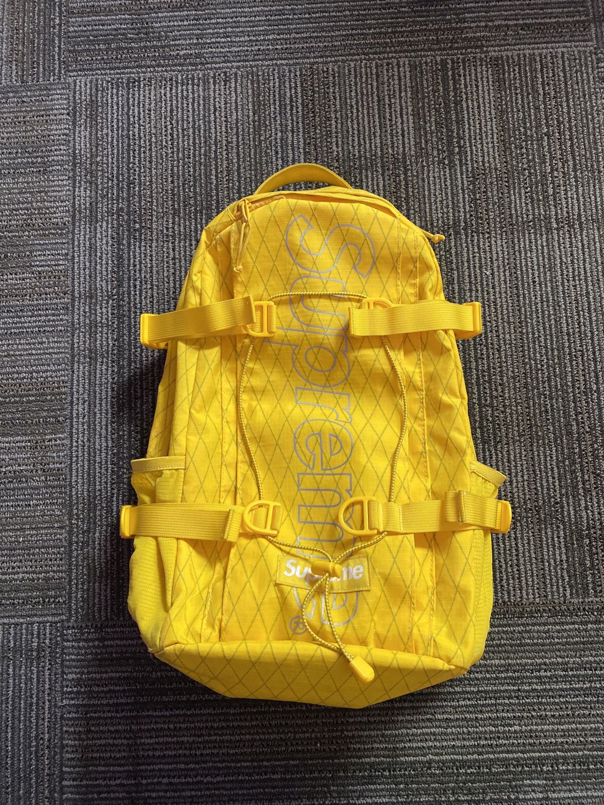 Supreme FW18 Backpack yellow Brand New