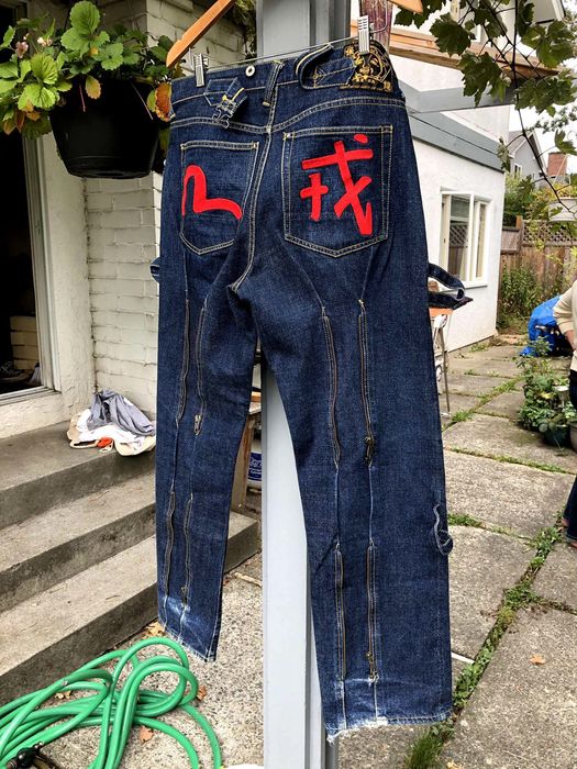 Evisu Very Rare Evisu Bondage/Painter Jeans | Grailed