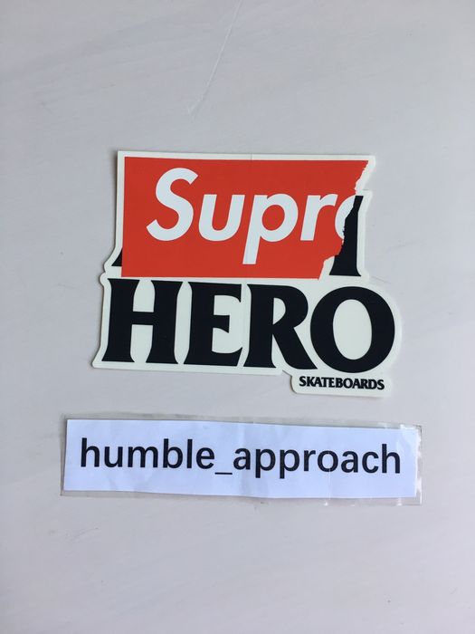 Supreme store hero sticker