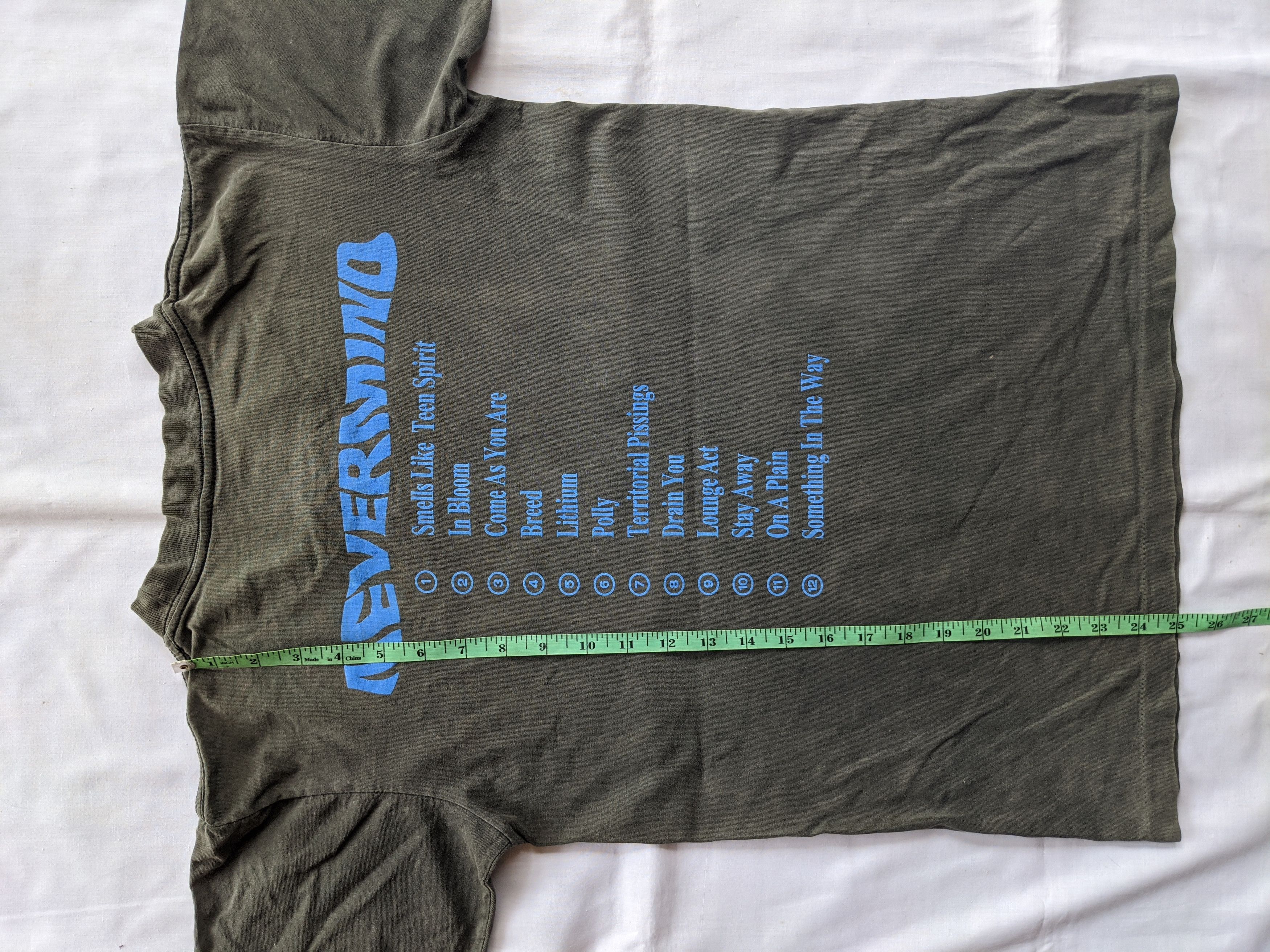 Nirvana Vintage 90s Nirvana Nevermind print bothside Size US S / EU 44-46 / 1 - 6 Thumbnail