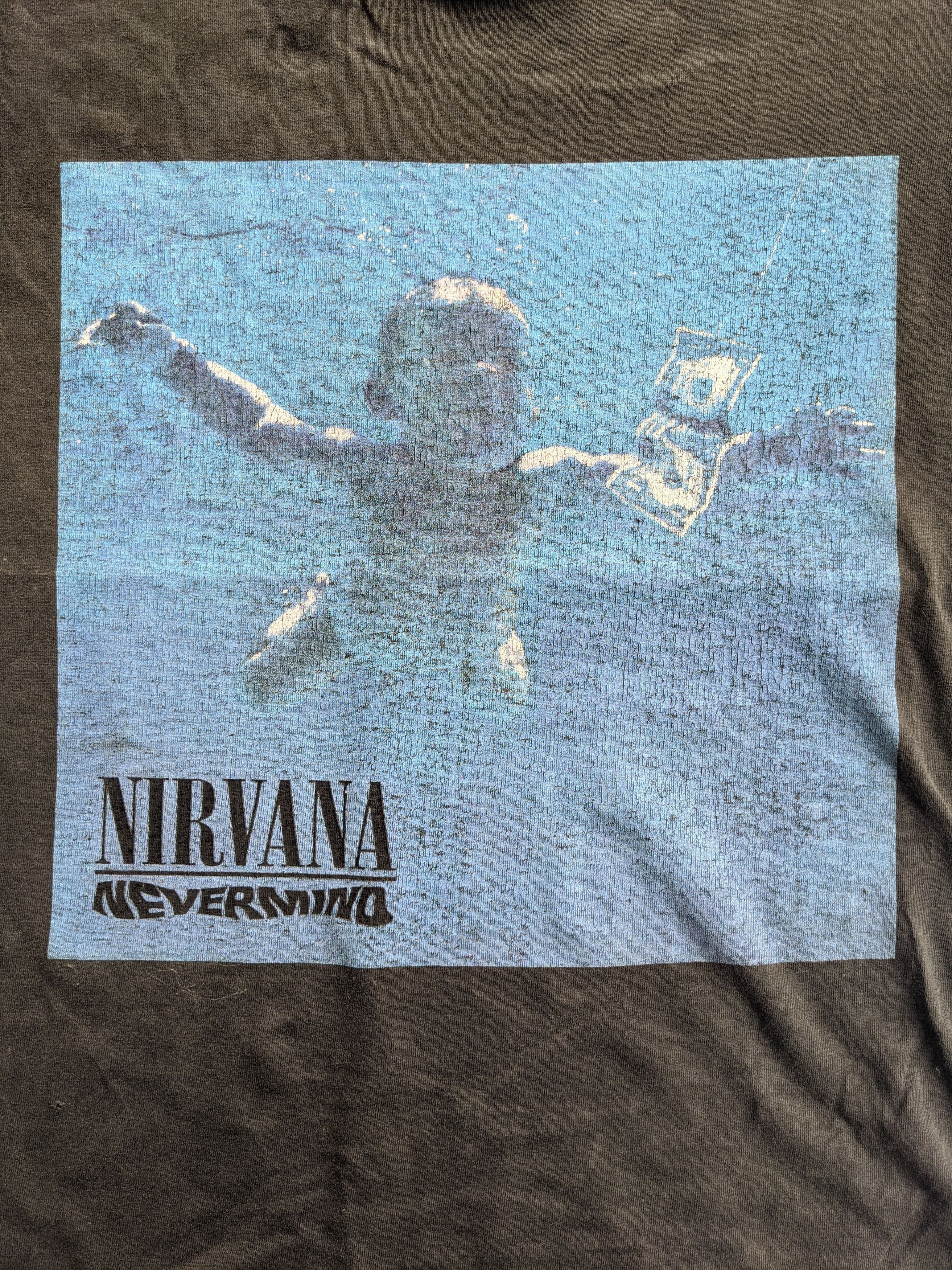 Nirvana Vintage 90s Nirvana Nevermind print bothside Size US S / EU 44-46 / 1 - 4 Thumbnail