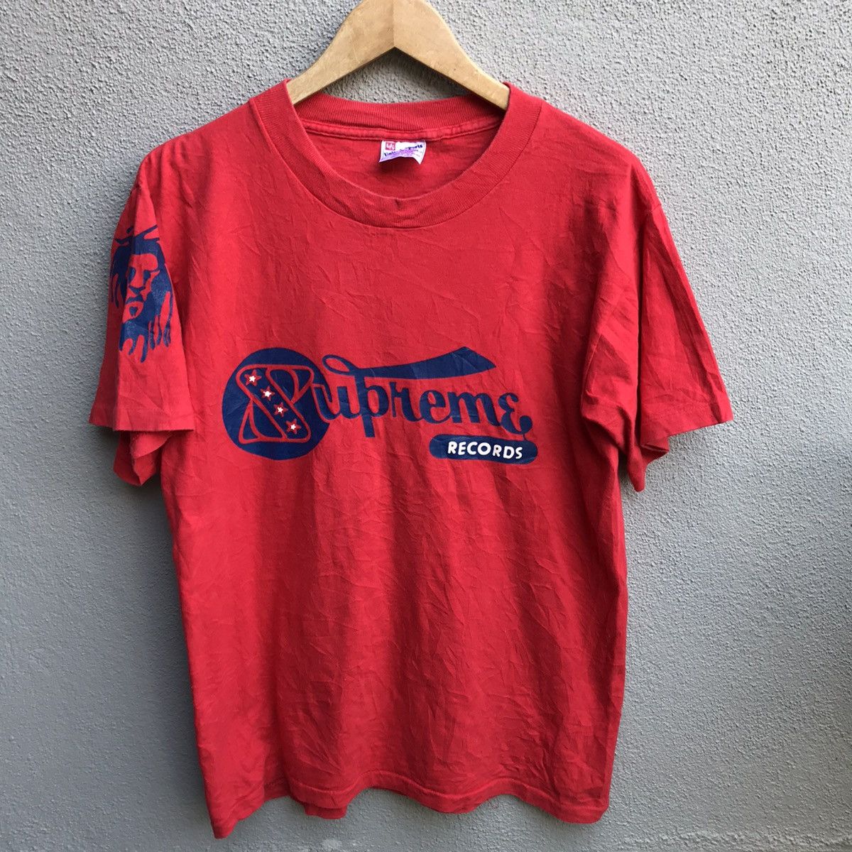 Vintage rare SUPREME Records tee bob marley