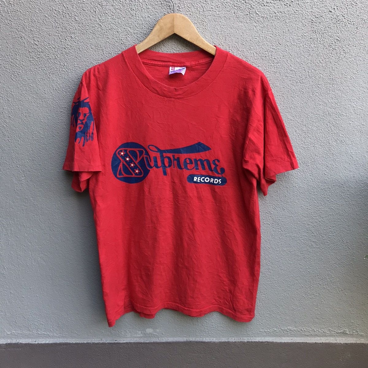 Vintage rare SUPREME Records tee bob marley