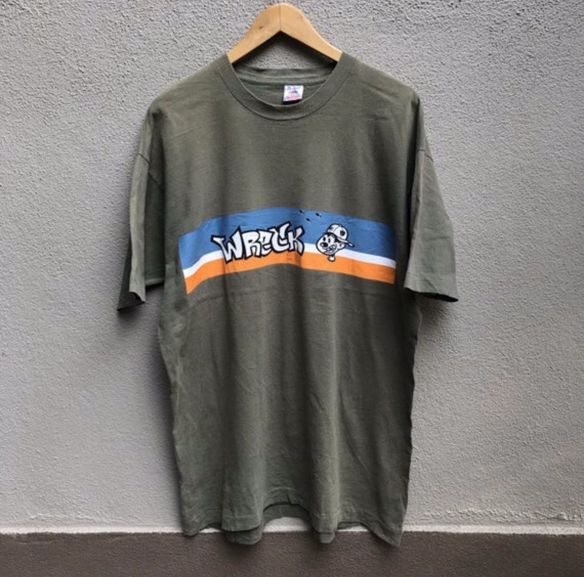 Rap Tees Vintage rare 90s WRECK RECORDS hiphop raptee nervous rec Size US XL / EU 56 / 4 - 1 Thumbnail