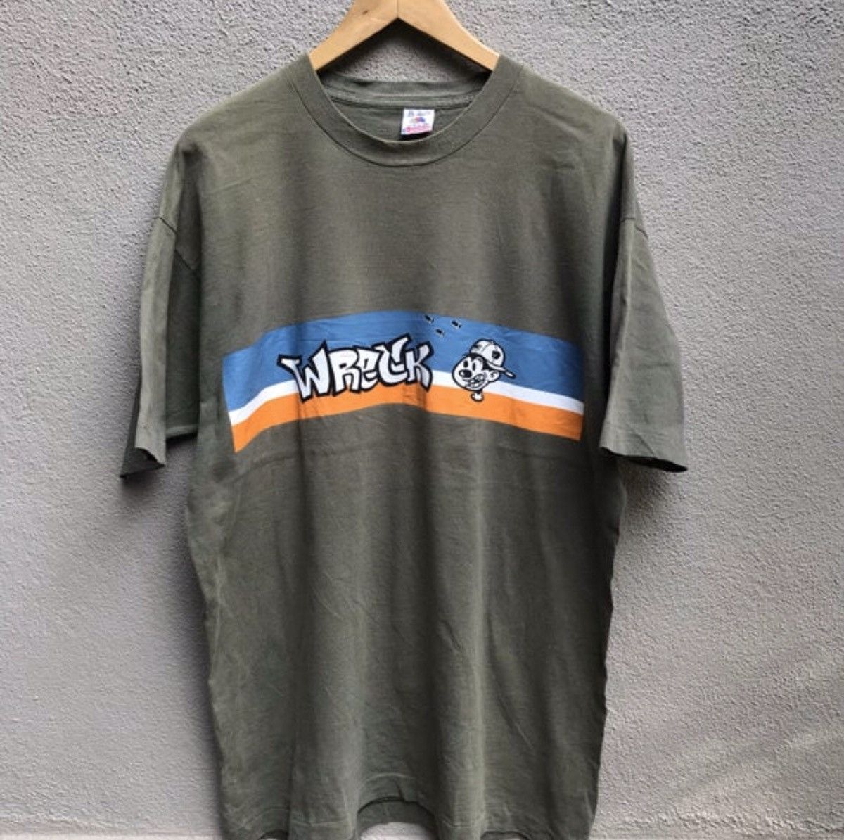 Rap Tees Vintage rare 90s WRECK RECORDS hiphop raptee nervous rec Size US XL / EU 56 / 4 - 2 Thumbnail