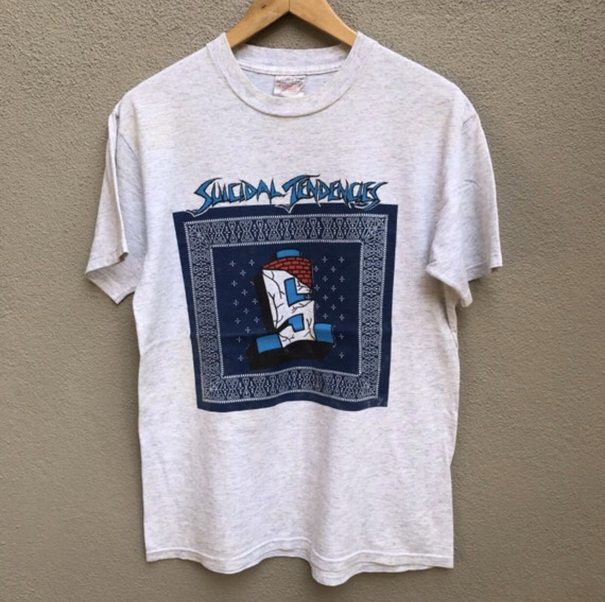 Band Tees Vintage 90s SUICIDAL TENDENCIES band hardcore punk tee rare Size US M / EU 48-50 / 2 - 2 Thumbnail