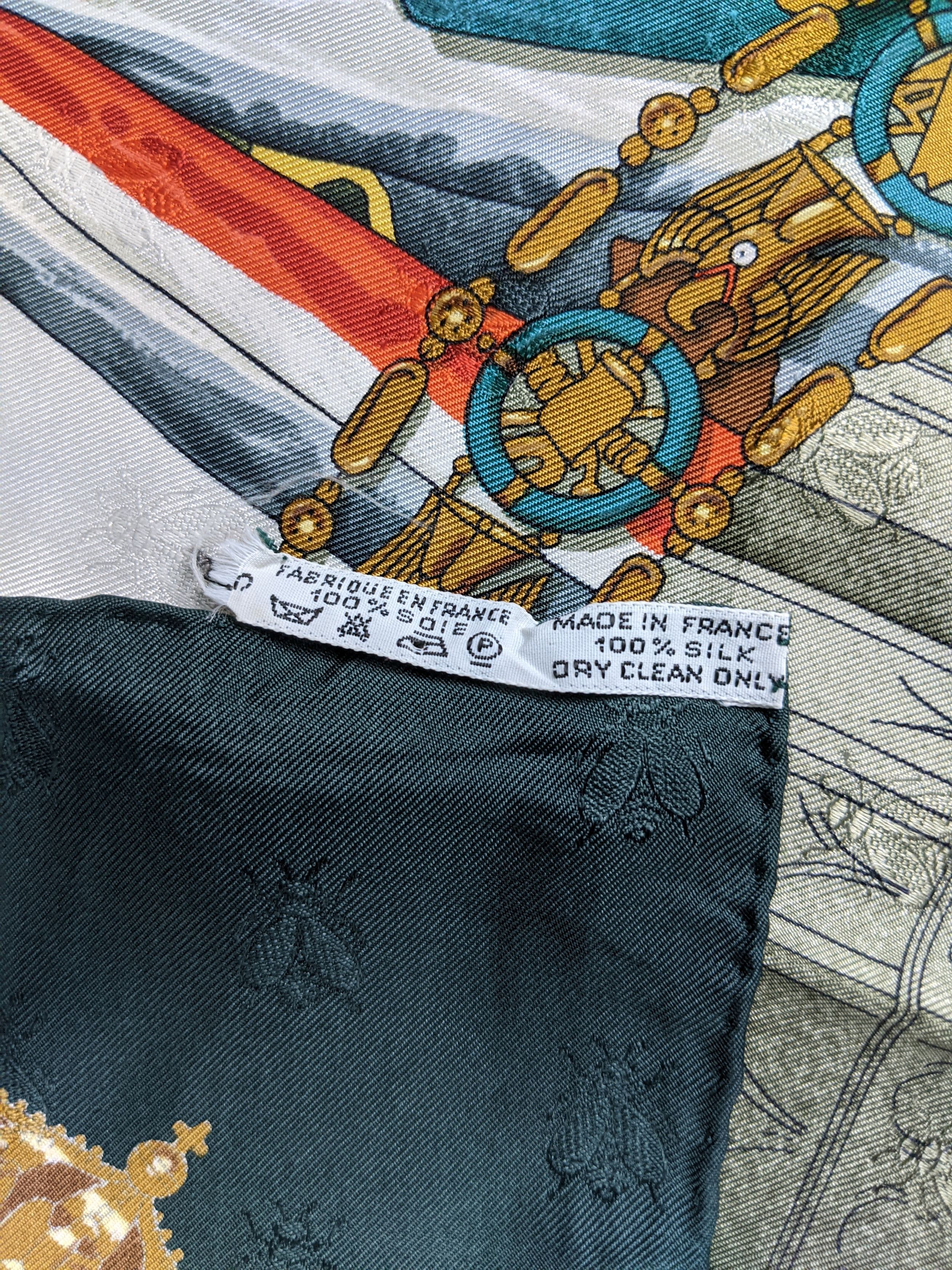 Hermes Hermes Paris Napoleon By Philippe Ledoux Silk Scarf Size ONE SIZE - 7 Thumbnail