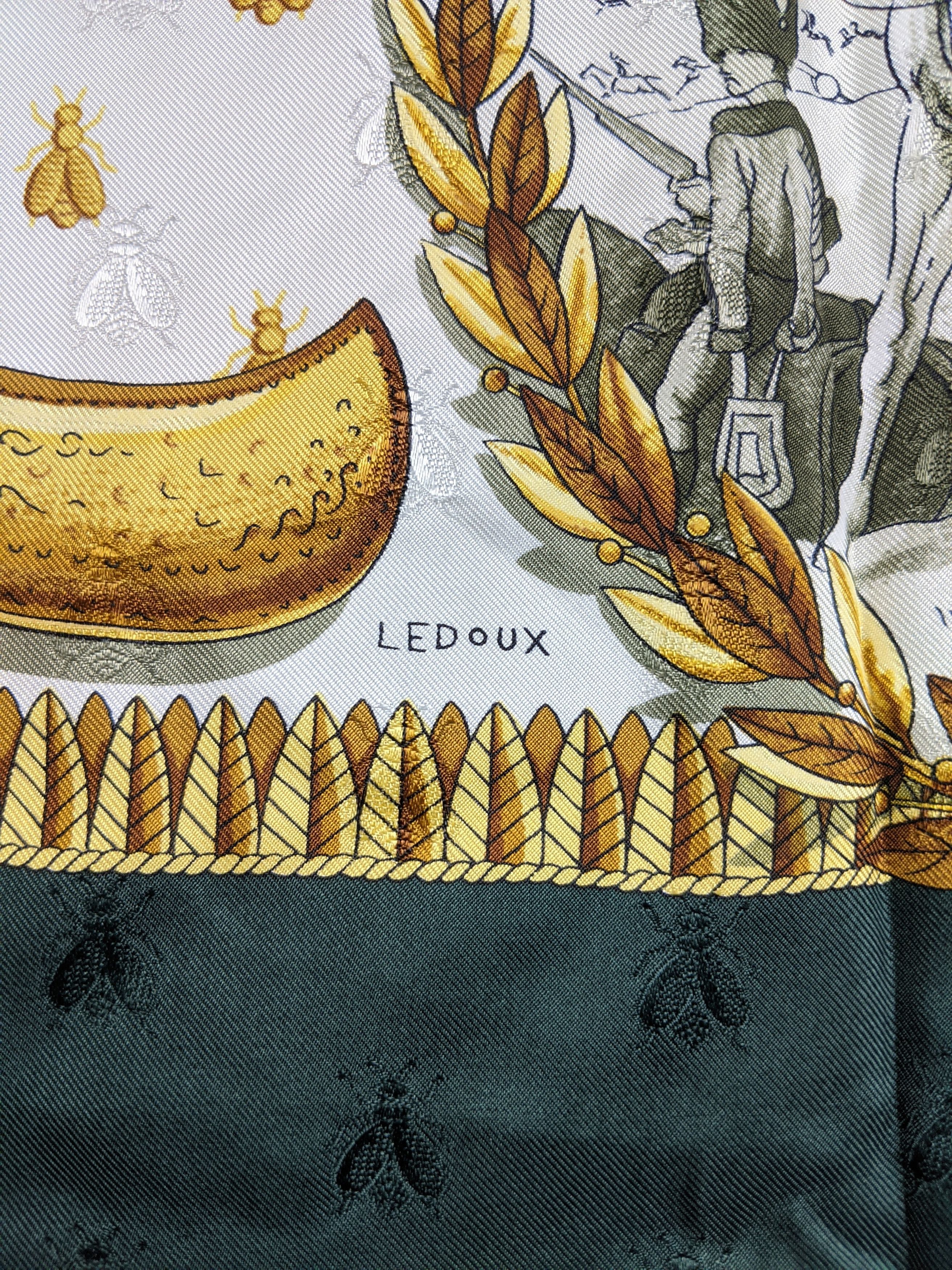 Hermes Hermes Paris Napoleon By Philippe Ledoux Silk Scarf Size ONE SIZE - 5 Thumbnail