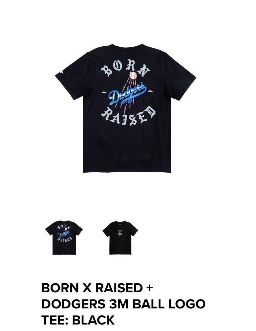 Born X Raised Dodgers 3M Ball Logo