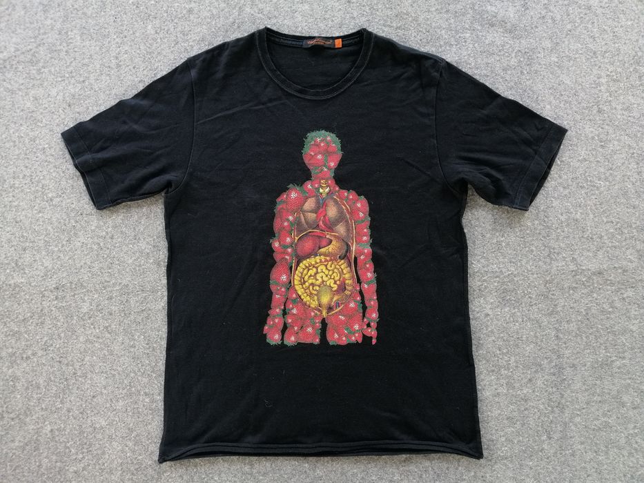 Undercover UNDERCOVER Strawberry Anatomy tee | Grailed