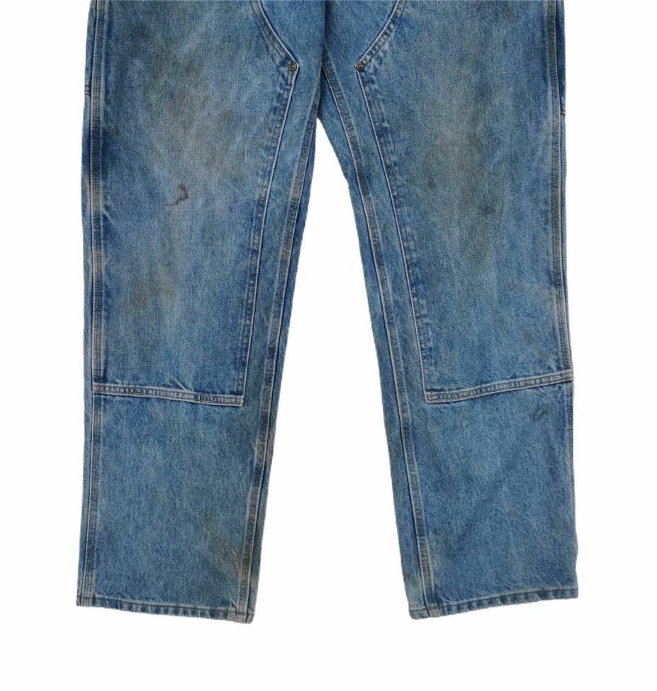 Carhartt × Carhartt Wip 🔥Carhatt Double Knee Bleach Denim Jeans🔥 Size US 32 / EU 48 - 7 Thumbnail