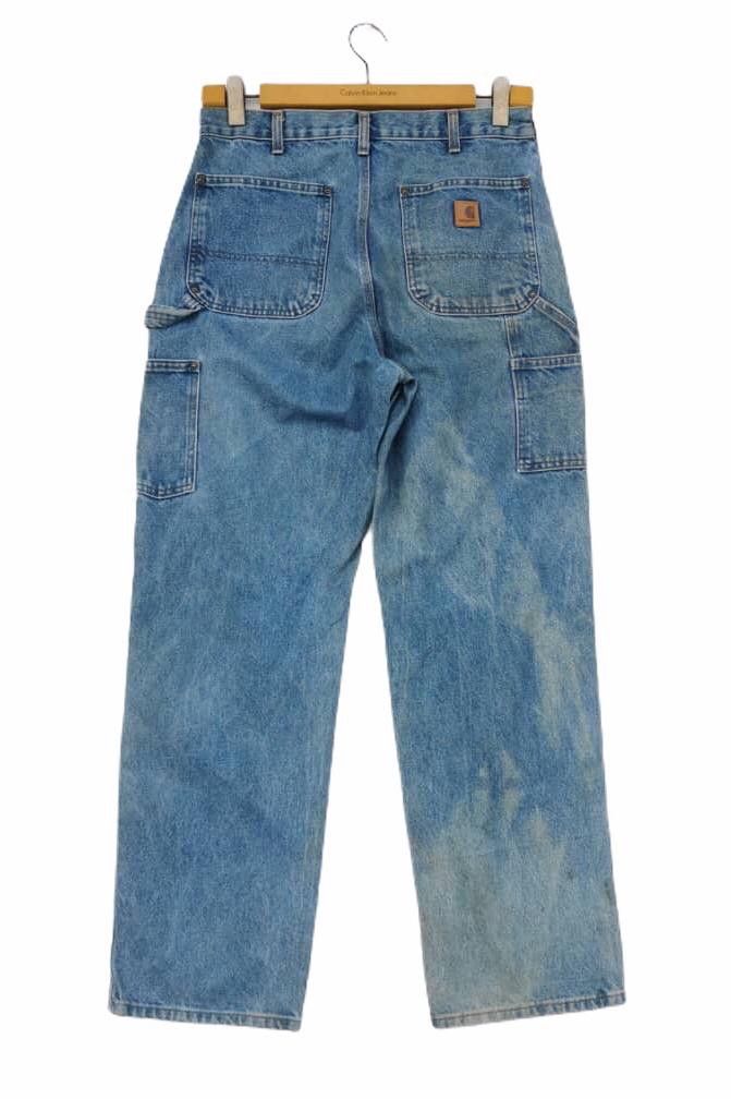 Carhartt × Carhartt Wip 🔥Carhatt Double Knee Bleach Denim Jeans🔥 Size US 32 / EU 48 - 2 Thumbnail
