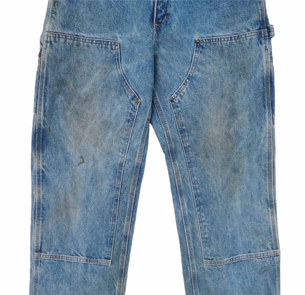 Carhartt × Carhartt Wip 🔥Carhatt Double Knee Bleach Denim Jeans🔥 Size US 32 / EU 48 - 5 Thumbnail