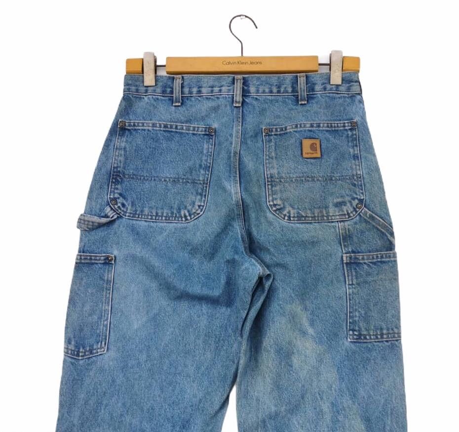 Carhartt × Carhartt Wip 🔥Carhatt Double Knee Bleach Denim Jeans🔥 Size US 32 / EU 48 - 3 Thumbnail