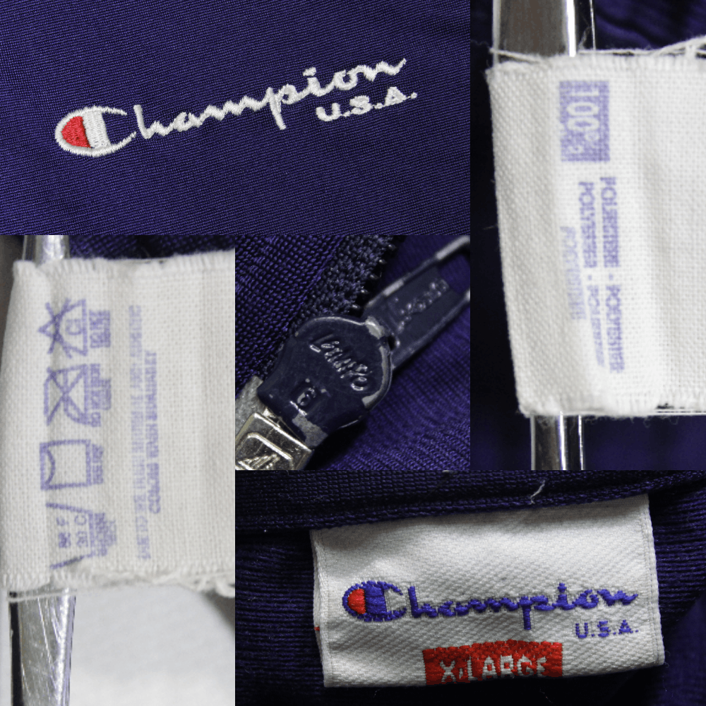 Champion 90S USA Track Logo Jacket Vintage Size US XL / EU 56 / 4 - 10 Thumbnail