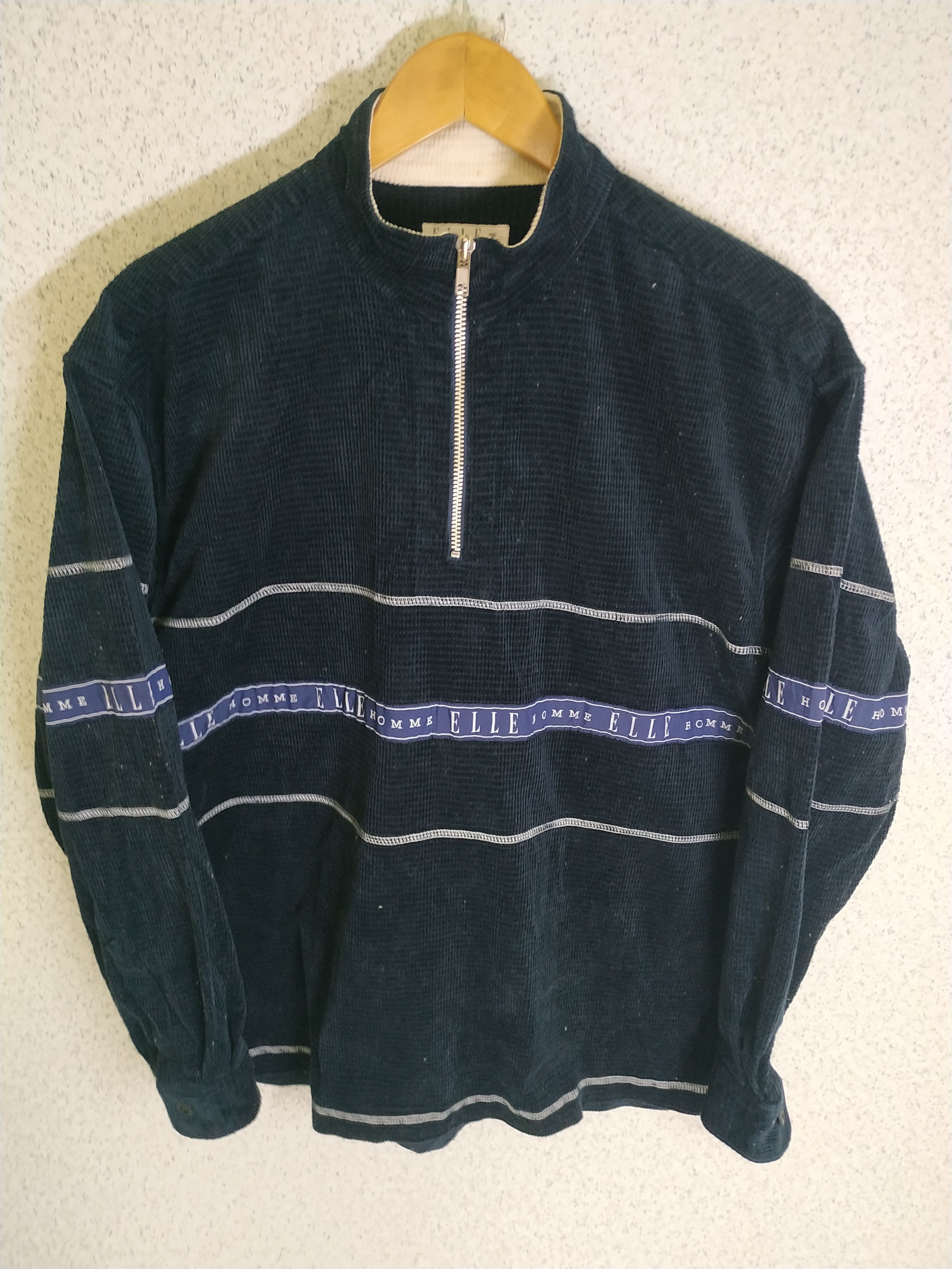 Vintage Elle Homme Paris Half Zip Sweater