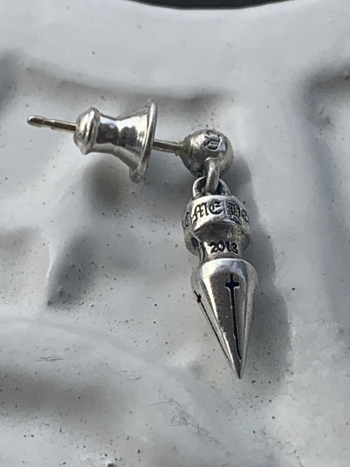 Chrome Hearts Spike Drop Earring (Single)