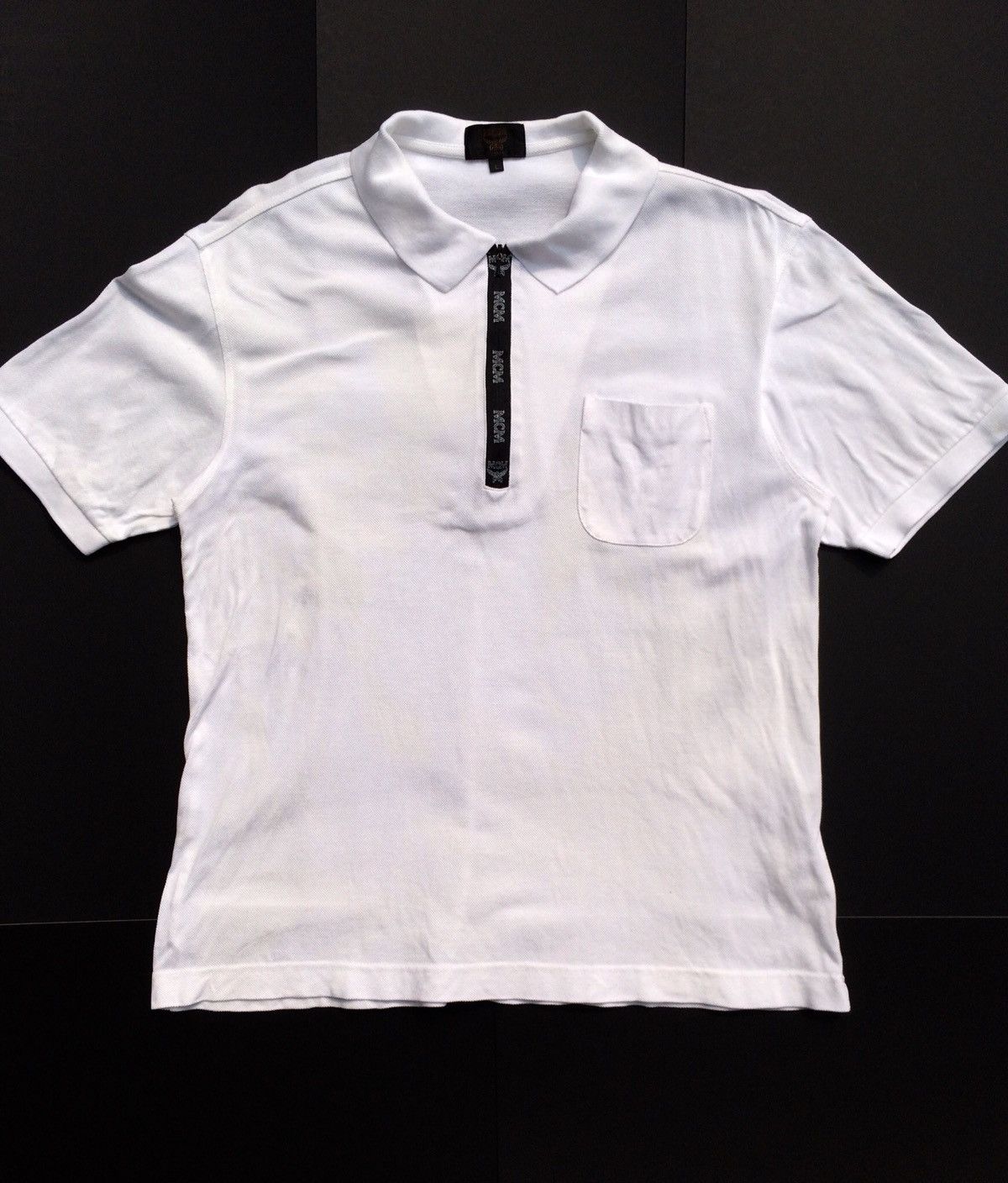 MCM Legere Zip Up Polos Shirt