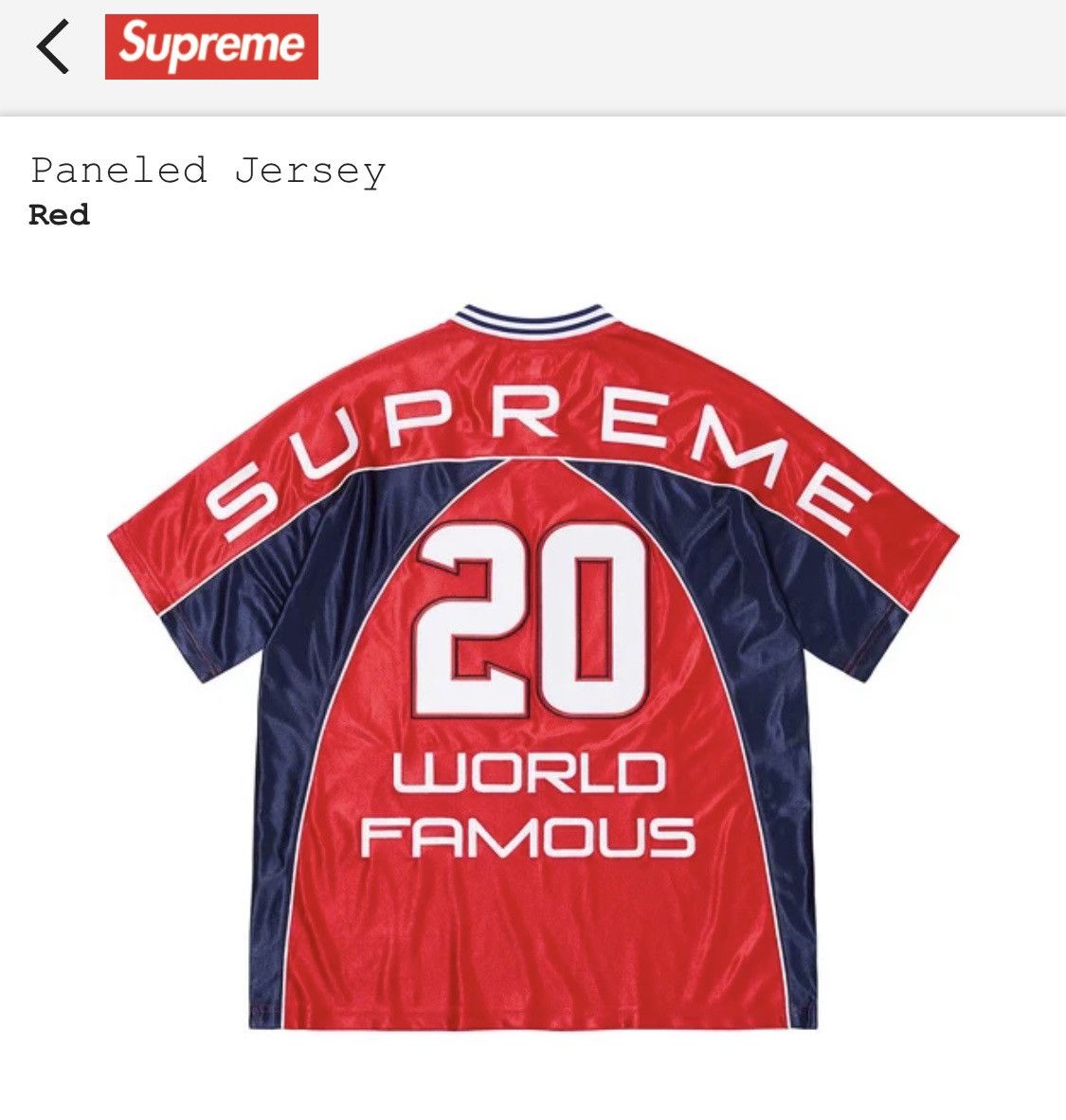 Supreme Supreme Paneled Jersey | Grailed