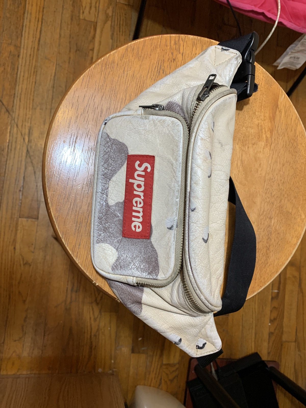 Supreme Supreme desert camo leather fanny pack | Grailed