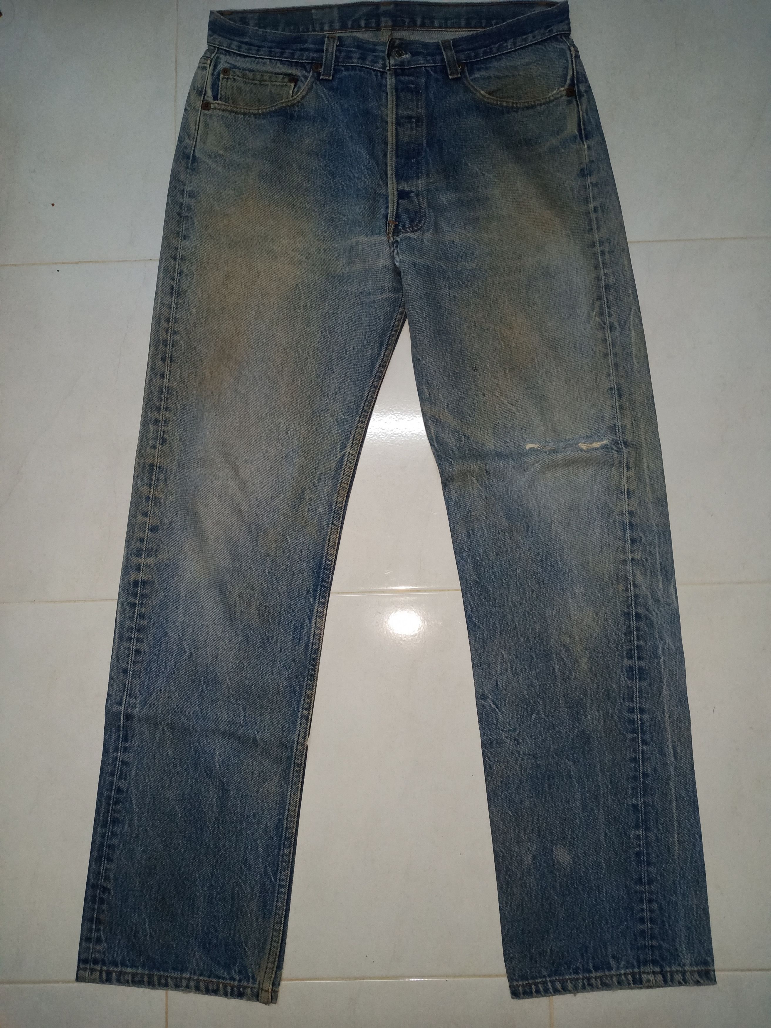 Vintage Levi's 501 Jeans 34x33 Distressed Blue Denim Red Tab selling Faded Denim Grunge Style Vintage Denim Unisex Jeans