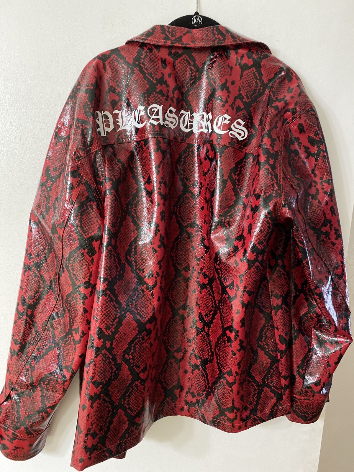 Pleasures PLEASURES RAIL SNAKESKIN WORK JACKET LARGE | Grailed