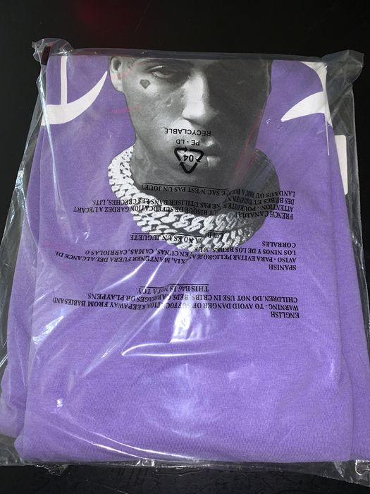 NBA Youngboy, Shirts, Med Purple Youngboy Nba X Vlone Peace Hardly Tee