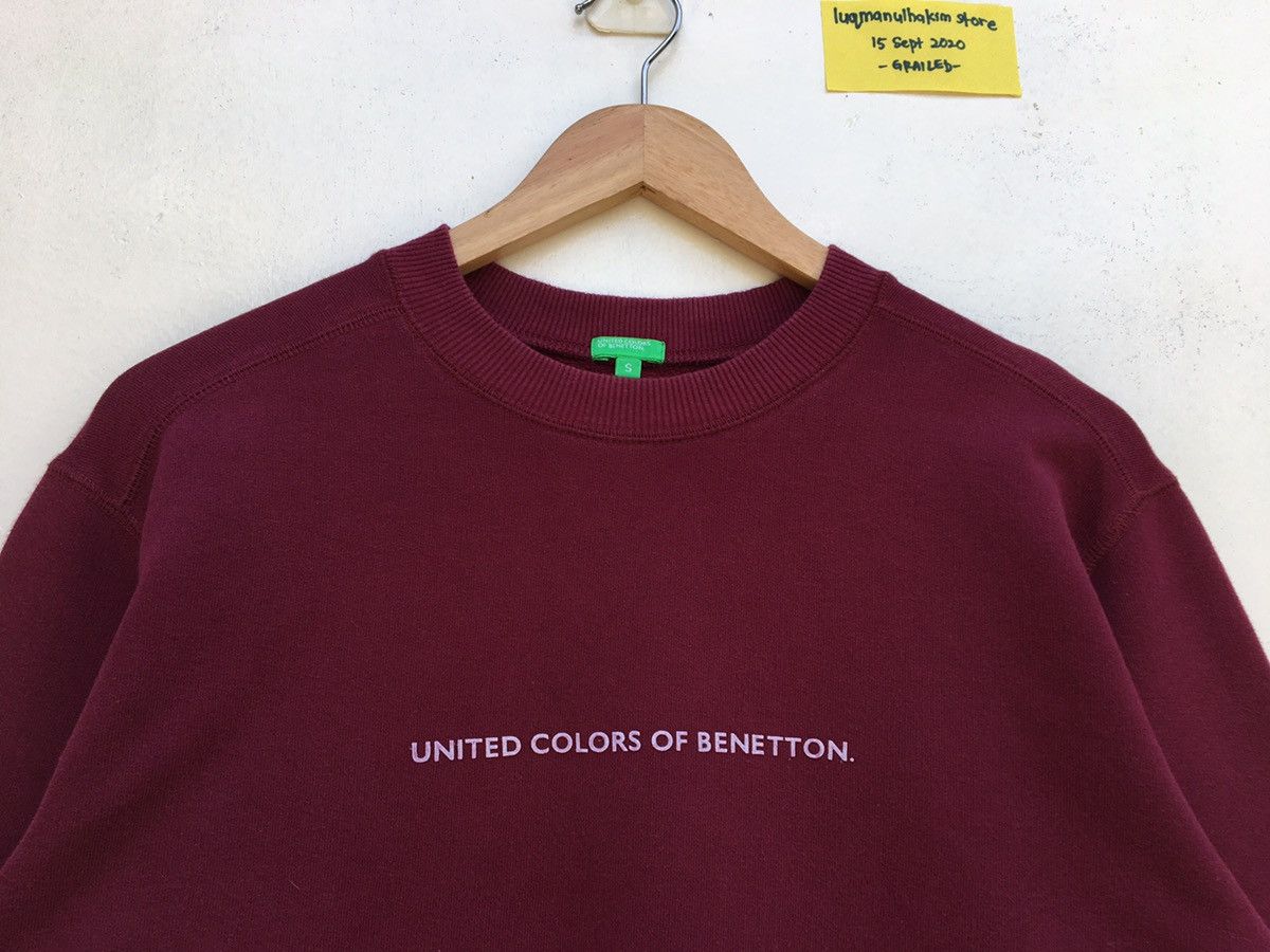 United Colors Of Benetton Vtg United Colors of Benetton Big Logo Spellout Sweatshirt Size US M / EU 48-50 / 2 - 1 Thumbnail