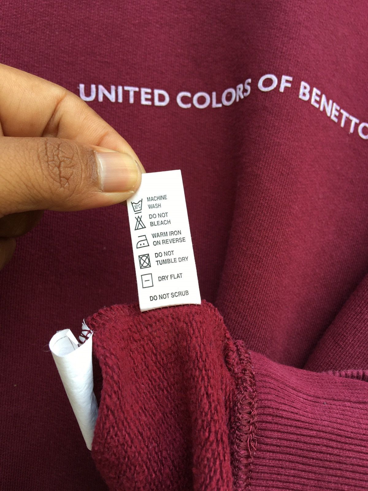 United Colors Of Benetton Vtg United Colors of Benetton Big Logo Spellout Sweatshirt Size US M / EU 48-50 / 2 - 8 Thumbnail