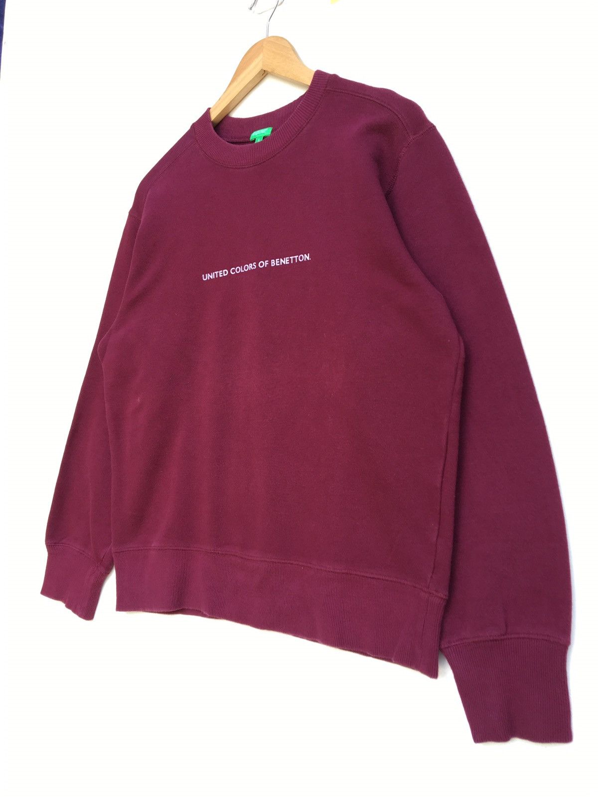 United Colors Of Benetton Vtg United Colors of Benetton Big Logo Spellout Sweatshirt Size US M / EU 48-50 / 2 - 4 Thumbnail
