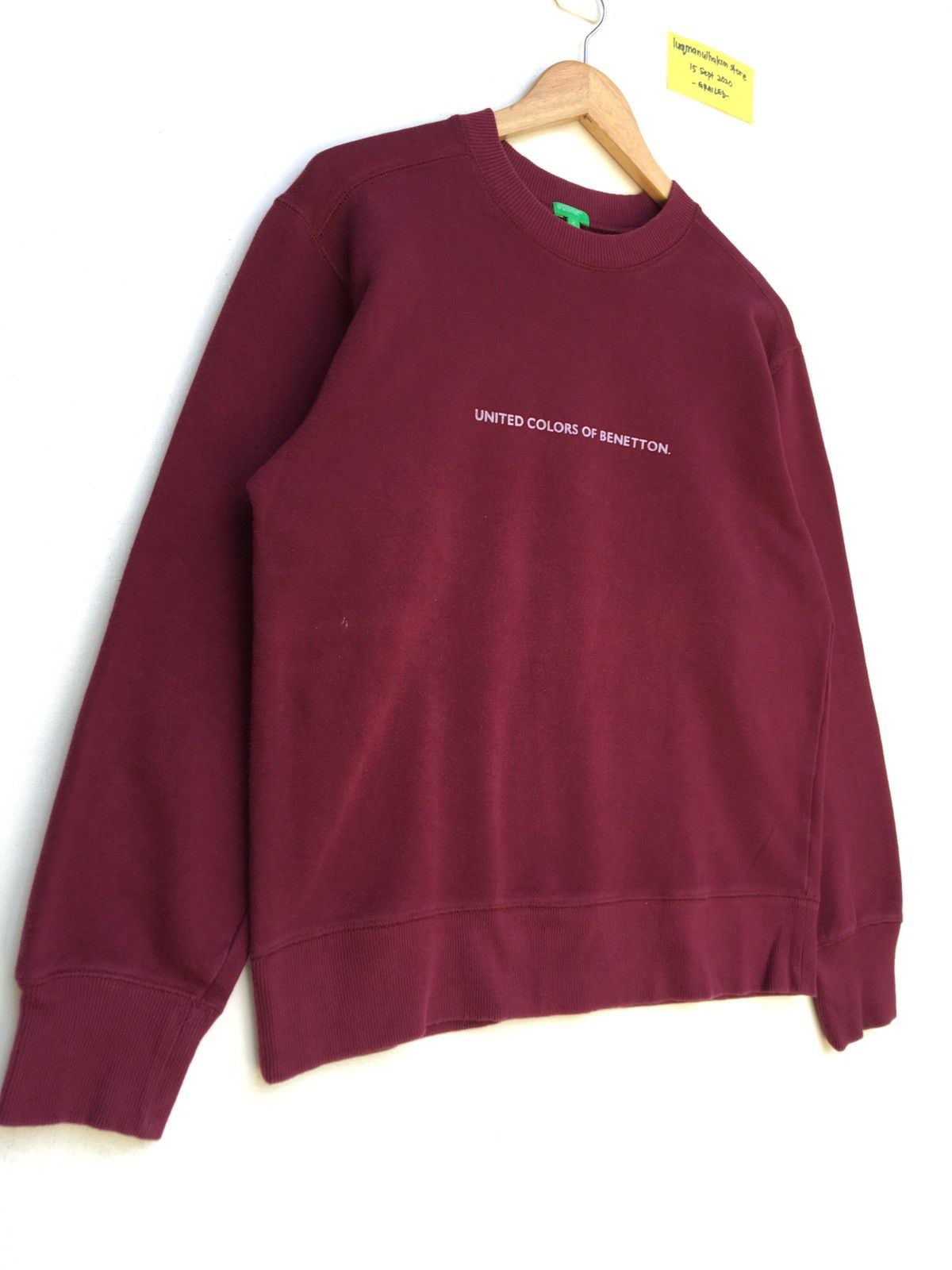 United Colors Of Benetton Vtg United Colors of Benetton Big Logo Spellout Sweatshirt Size US M / EU 48-50 / 2 - 3 Thumbnail
