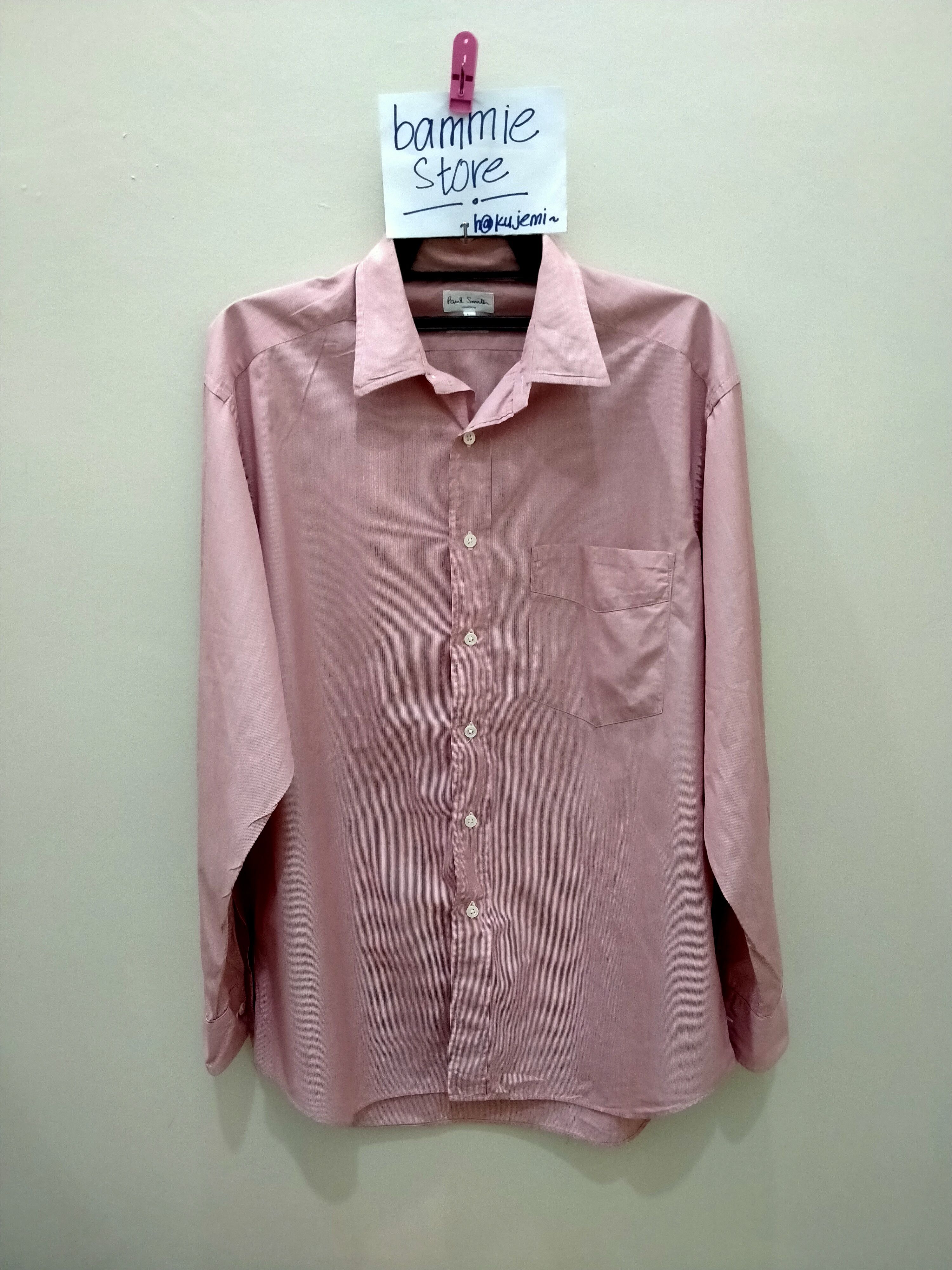 Designer × Paul Smith Paul Smith Rose Pink Button-Up Shirt Size US L / EU 52-54 / 3 - 1 Thumbnail